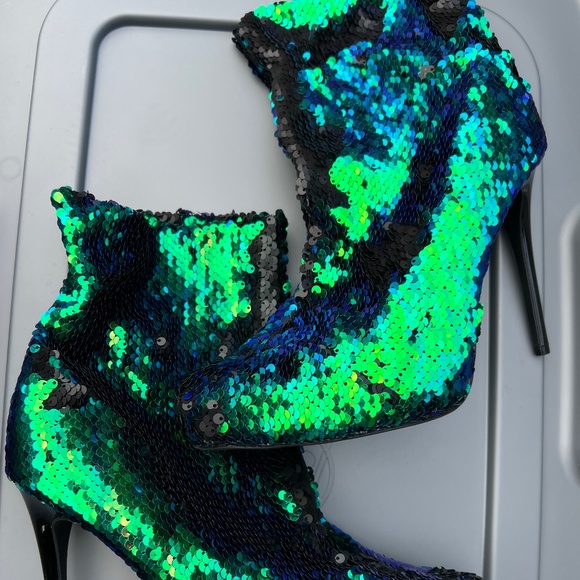 Sequin Heels Shoes - Picture 1 of 1
